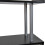 Homcom Homcom 4-Tier S-Shaped Bookcase | Black Room Divider Shelves 5
