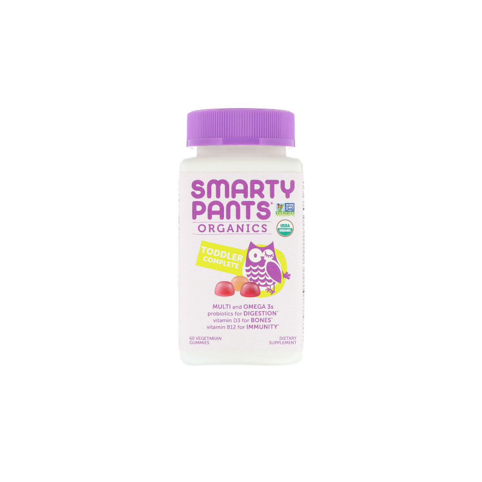 Smartypants , Organics, Toddler Complete, 60 Vegetarian Gummies