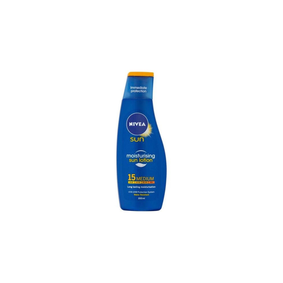 Nivea Sun Immediate Protection Moisturising Spf15 Sun Lotion 200Ml