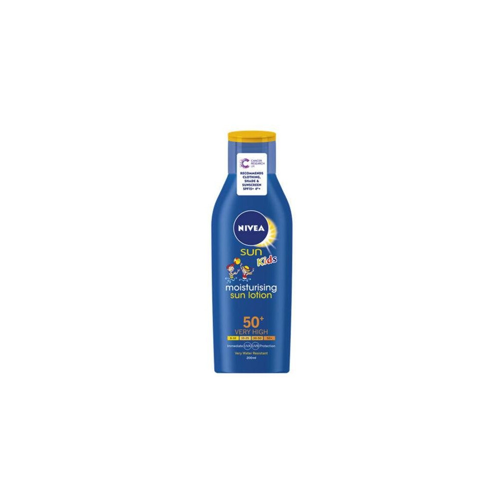 Nivea Sun Moisturising Spf50 Kids Sun Lotion 200Ml