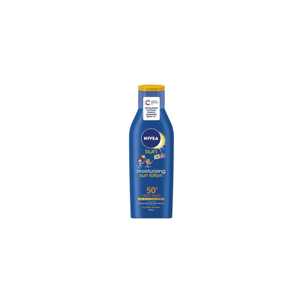 Nivea Sun Moisturising SPF50 Kids Sun Lotion 200ml