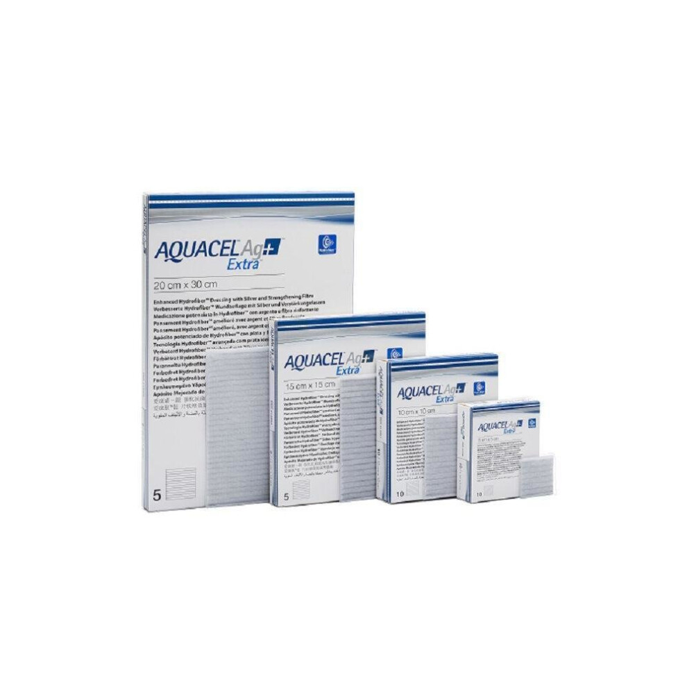 Aquacel AG+ Extra Silver Hydrofiber Wound Dressings 20cm X 30cm - 1