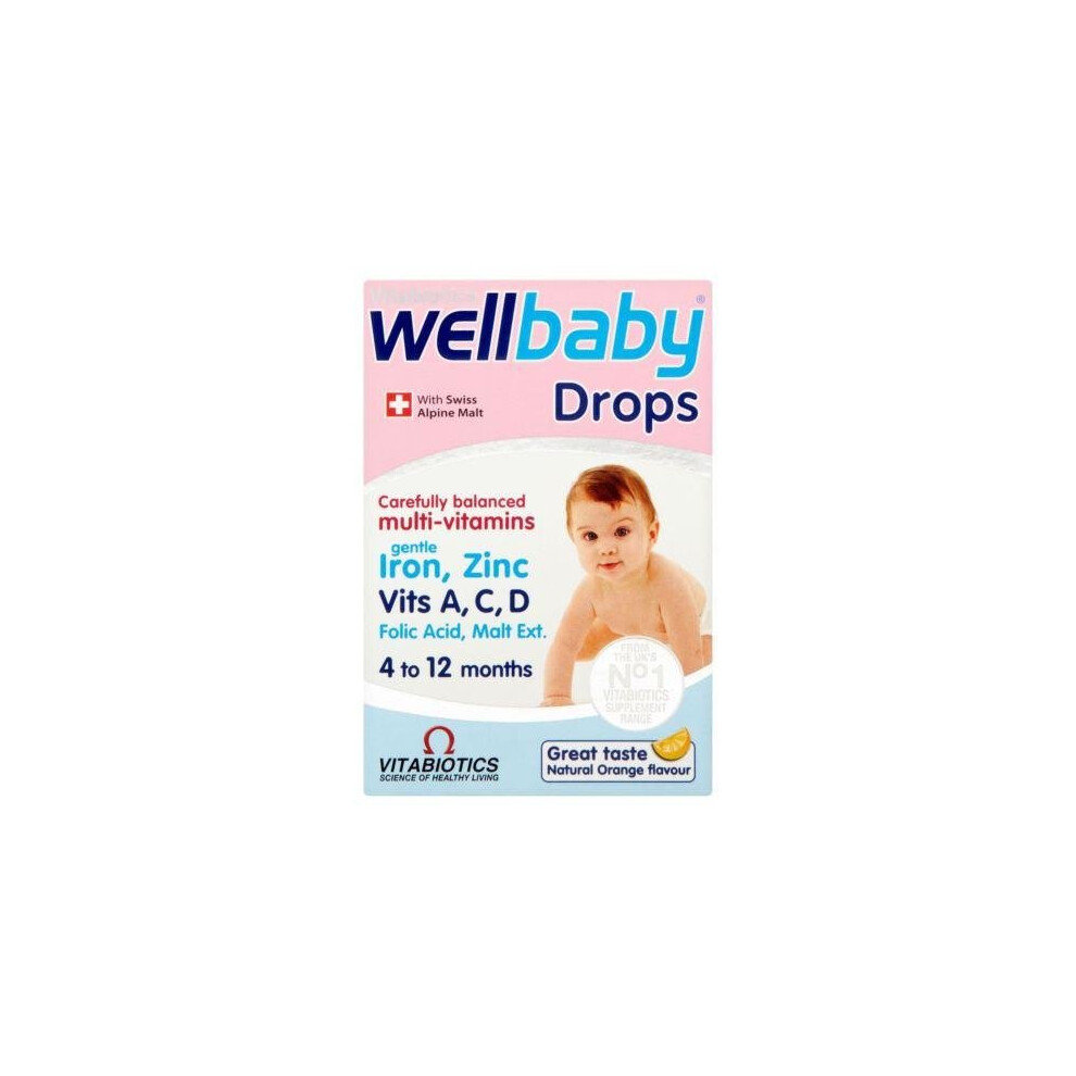 Vitabiotics Wellbaby Multi-Vitamin Drops 30ml 4-12 Mnths