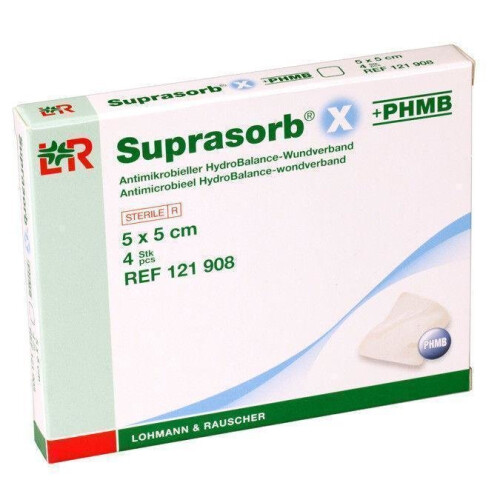 Suprasorb X + PHMB Non Infected Wounds Dressing 5cm x 5cm - 5