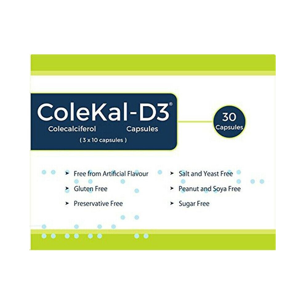 COLEKAL-D3 Vitamin D3 800IU Capsules x 30