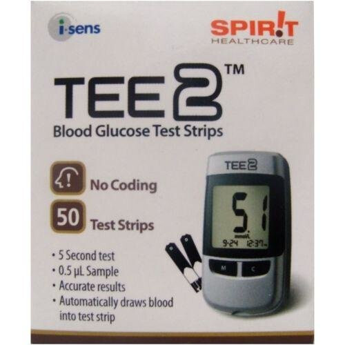 TEE2 Blood Glucose Test Strips x 50