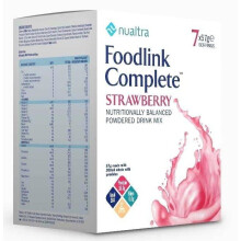 Nualtra Foodlink Complete Powder Strawberry (with Fibre) (7 x 63g)