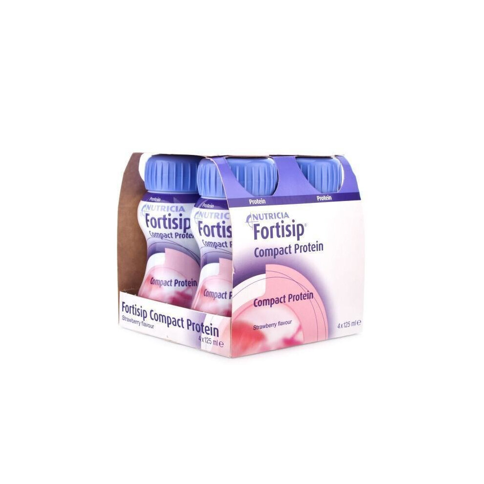 Nutricia Fortisip Compact Protein Strawberry ( 4 X 125Ml) - 1