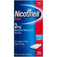 Nicotinell Fruit Medicated Chewing Gum 2mg x 96 / 204 - 96