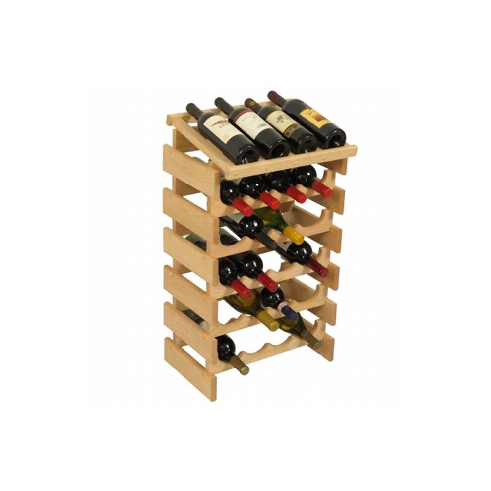 Wooden Mallet WRD45UN 24 Bottle Dakota Wine Rack with Display Top-image-OPC-P5MWD5M-NEW