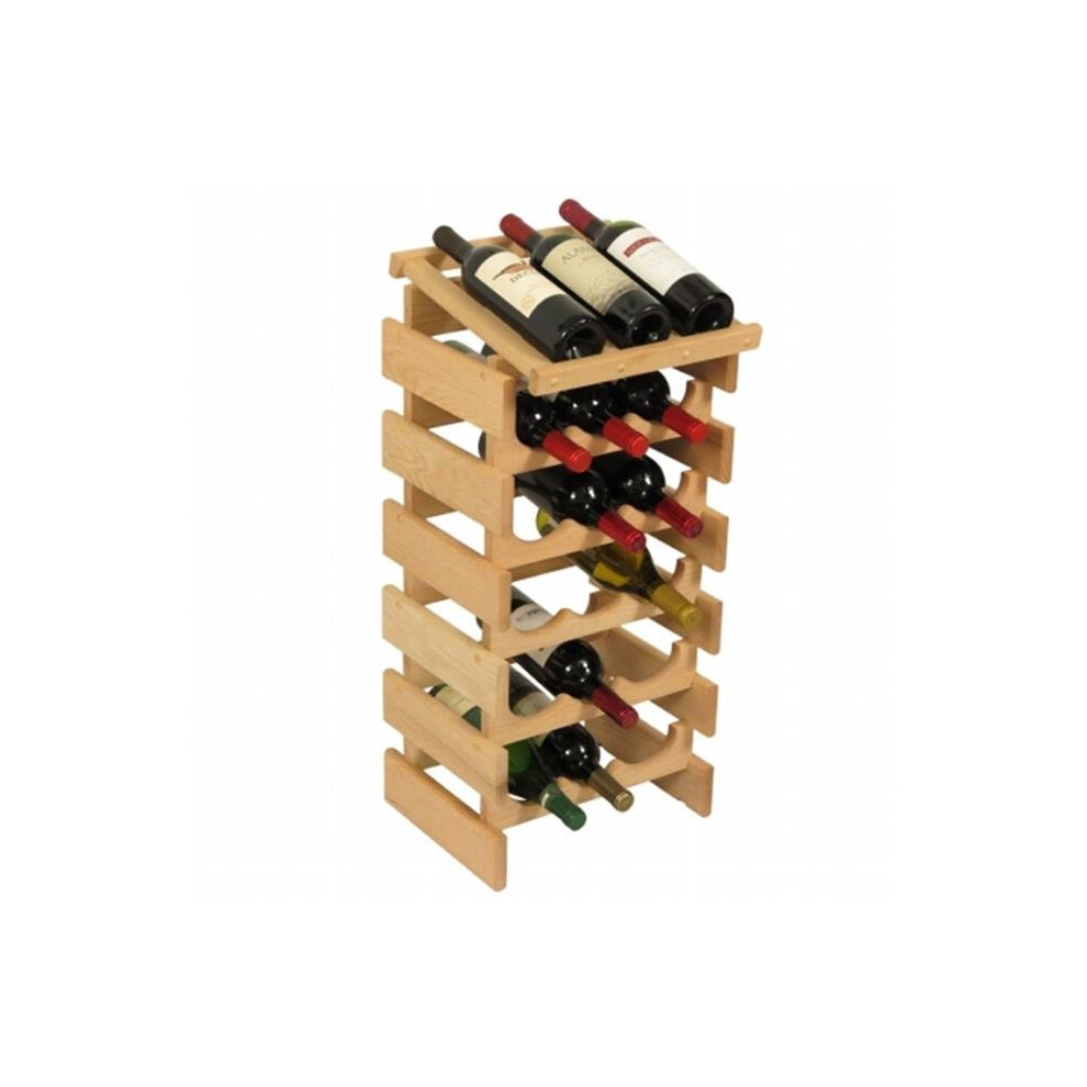 Wooden Mallet WRD35UN 18 Bottle Dakota Wine Rack with Display Top-image-OPC-P5MWCZP-NEW