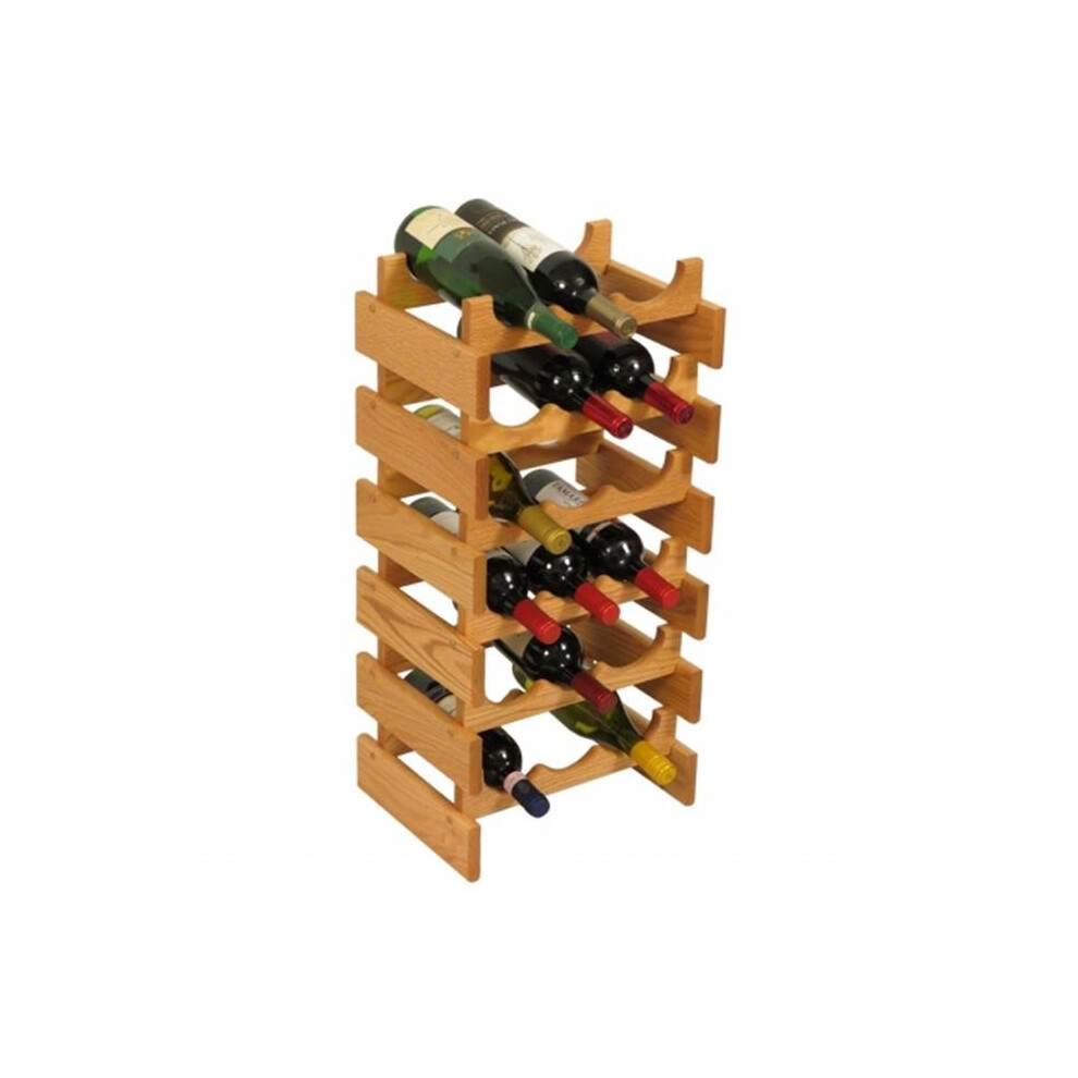 Wooden Mallet WR36LO 18 Bottle Dakota Wine Rack