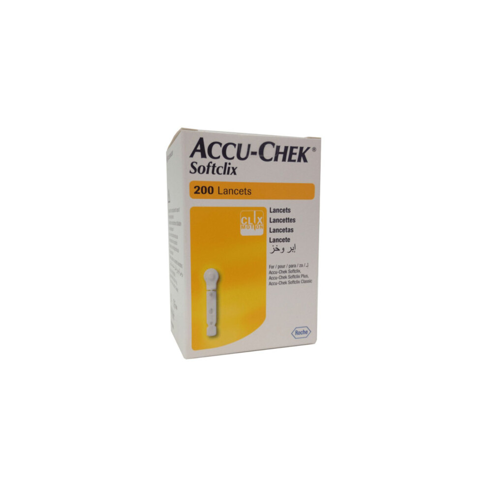 ACCU-CHEK Softclix Lancets 0.4mm/28 Gauge (200)