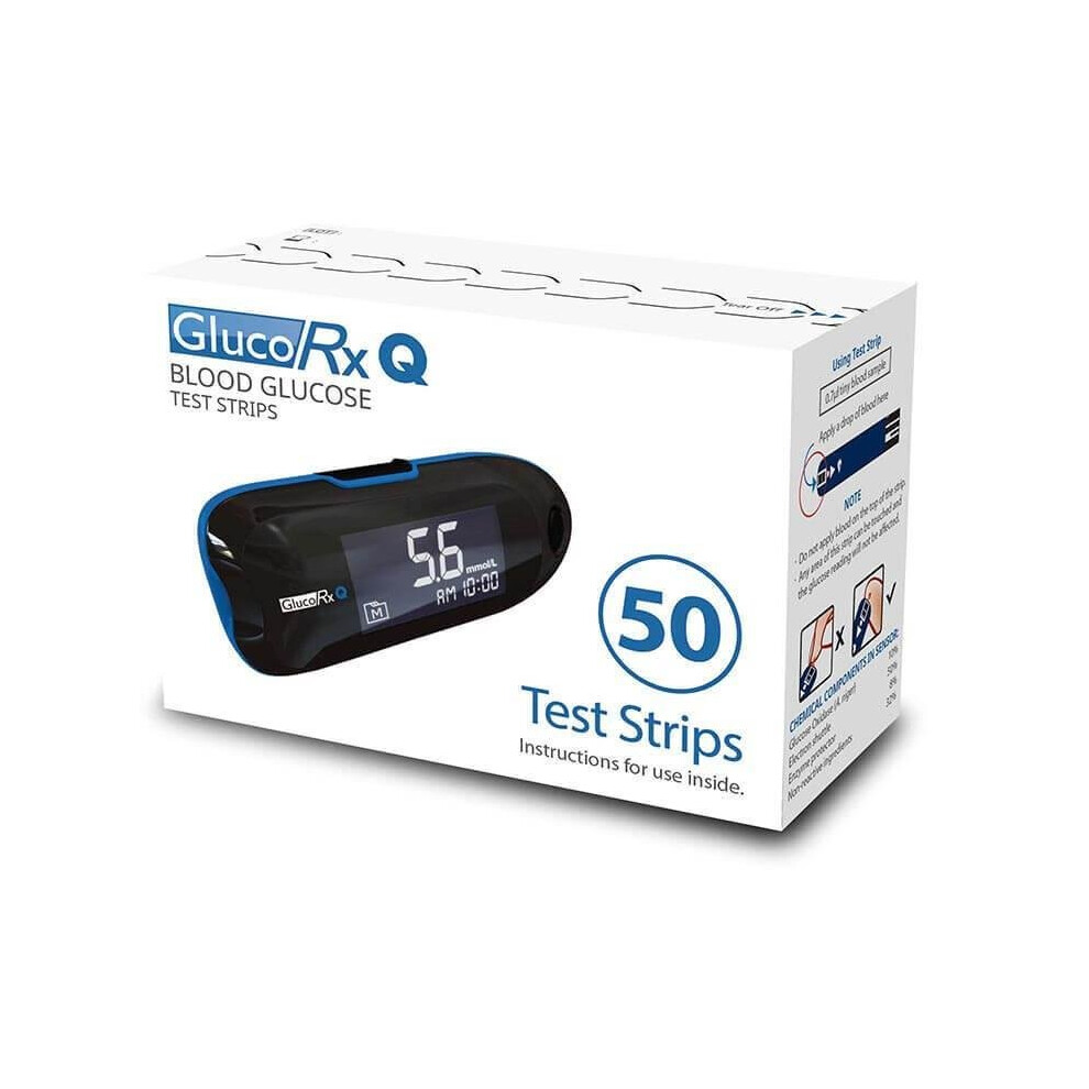 Glucorx Quality Test Strips x 50