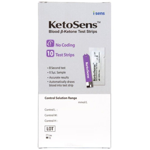 KetoSens Ketone Test Strips x 10