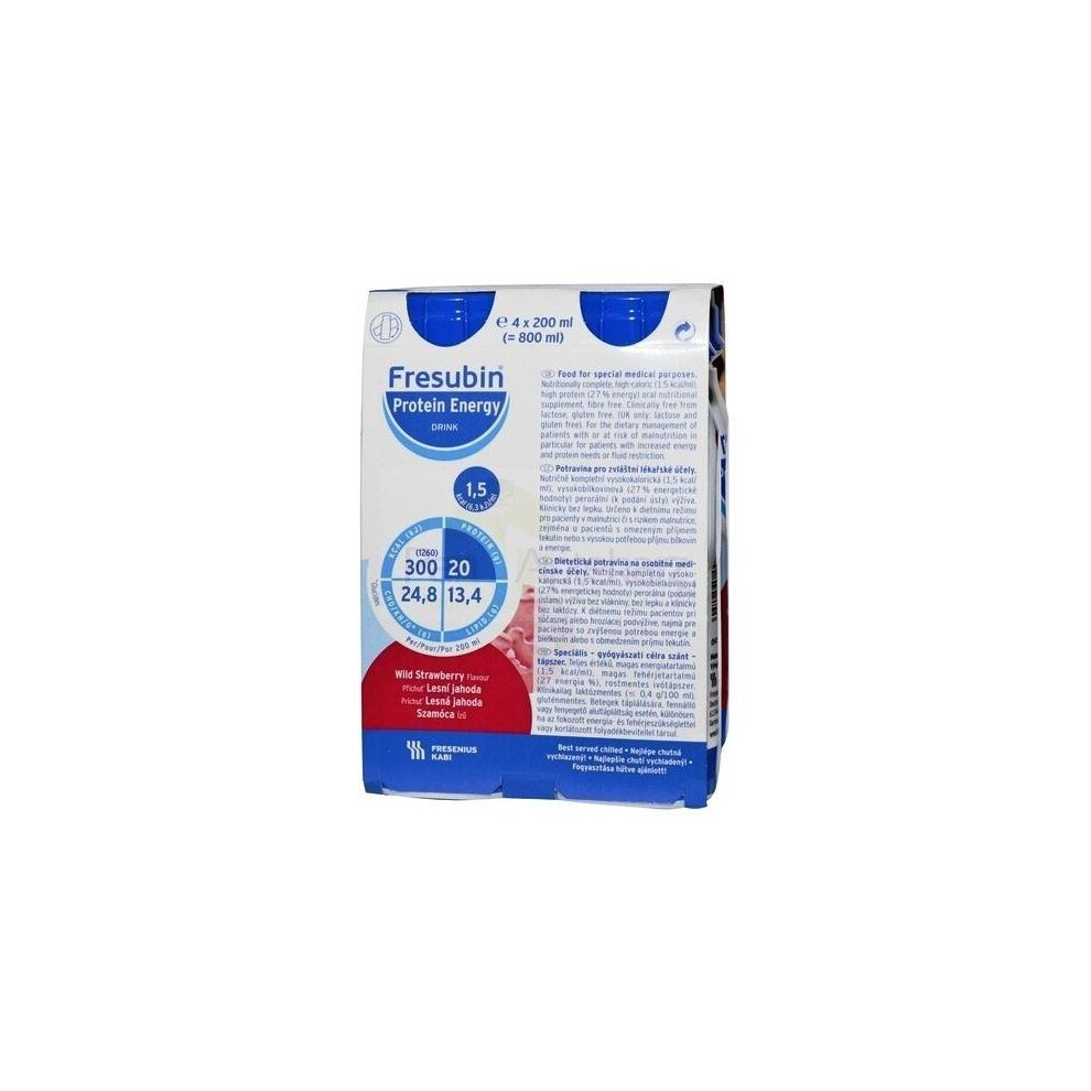 Fresenius Fresubin Protein Energy Strawberry ( 4 X 200Ml) - 4X200ml