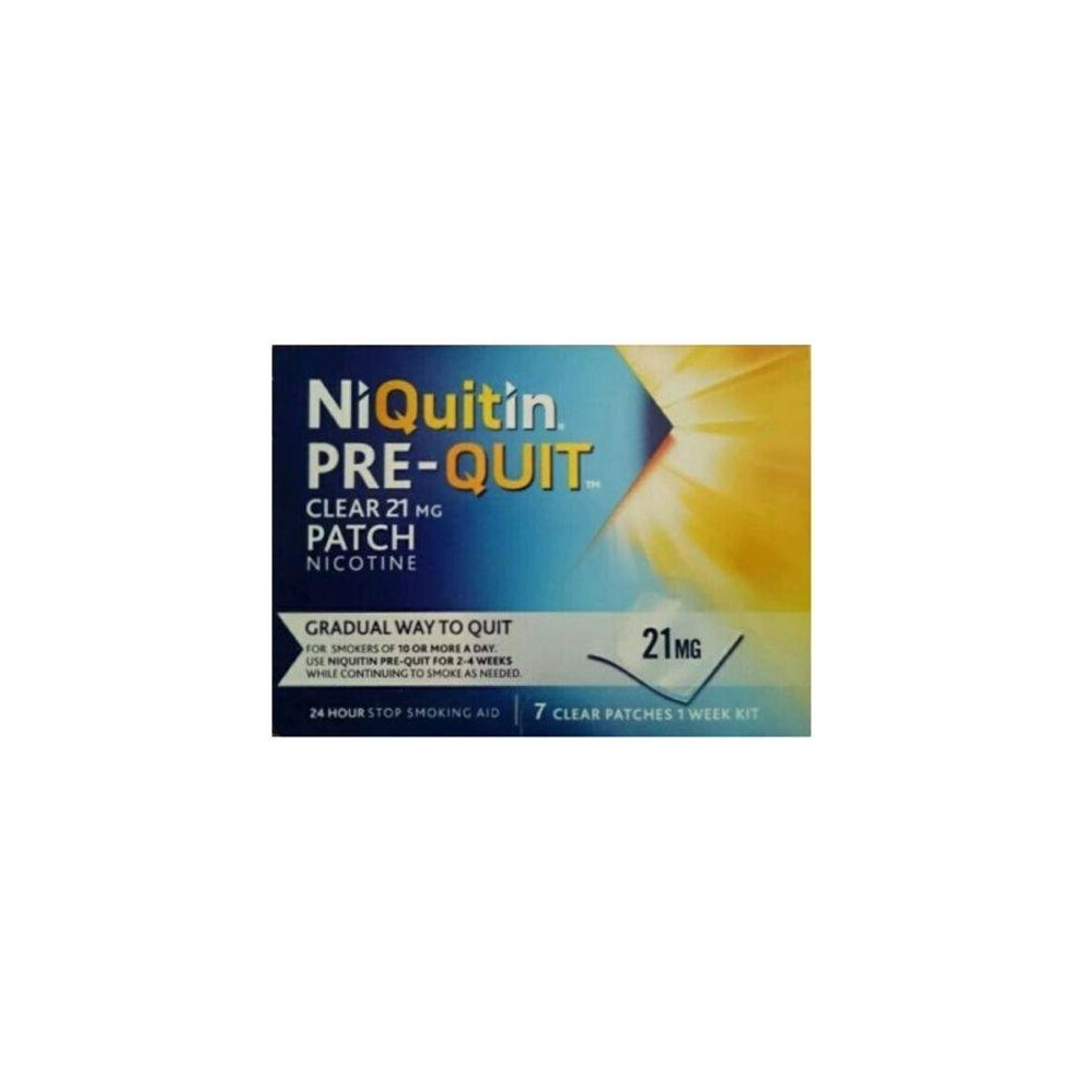 NiQuitin Pre-Quit Clear Patches 21mg X 7