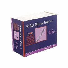 100pk BD Micro Fine Plus - 0.5ml, U100, 30G x 8mm