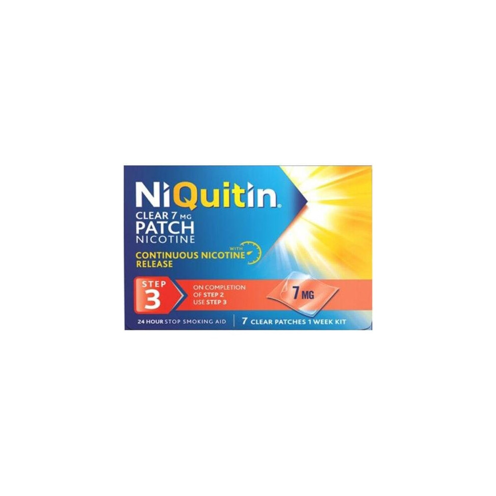 NiQuitin CQ Clear Patches (Step 3) 7mg X 7