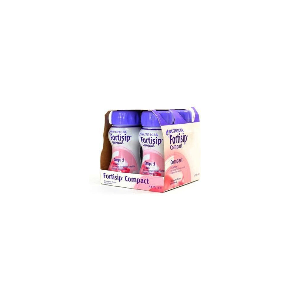 Nutricia Fortisip Compact Strawberry ( 4 X 125Ml) - 1