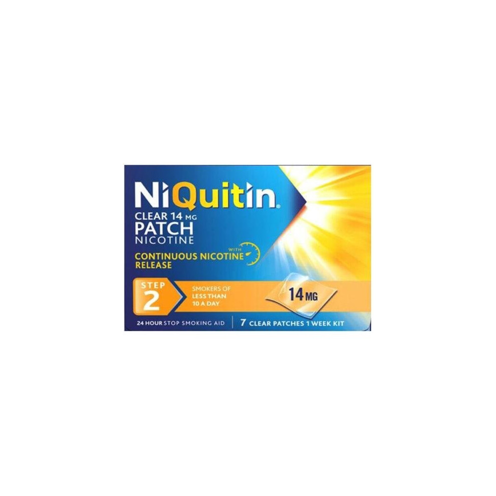 NiQuitin CQ Clear Patches (Step 2) 14mg X 7