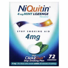 NiQuitin Mint Lozenges 4mg x 72 – Mint Nicotine Replacement Therapy for Cravings (Product Code: NiQuitin Mint Lozenges 4mg x 72)