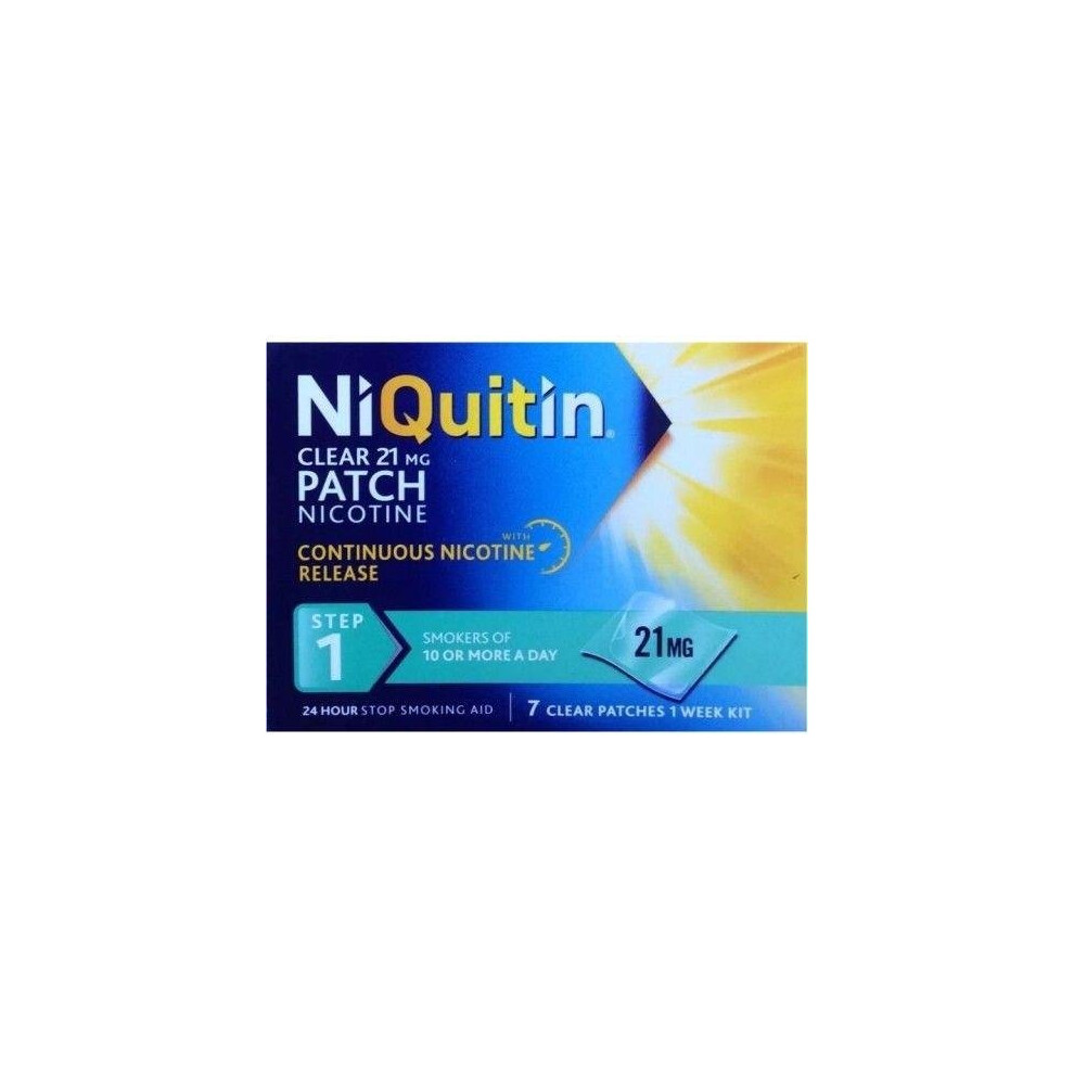 NiQuitin CQ Clear Patches (Step 1) 21mg X 7