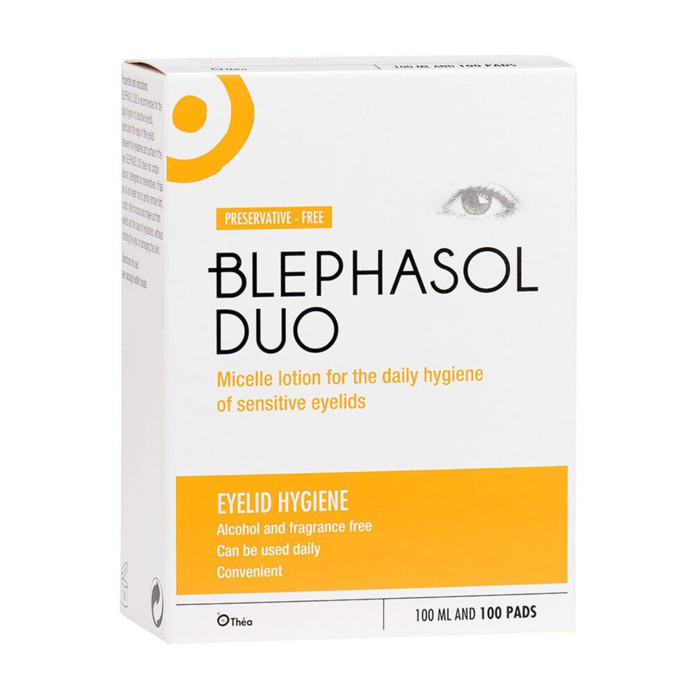 Blephasol Duo: 100ml & 100 cotton pads - Blepharitis - 1