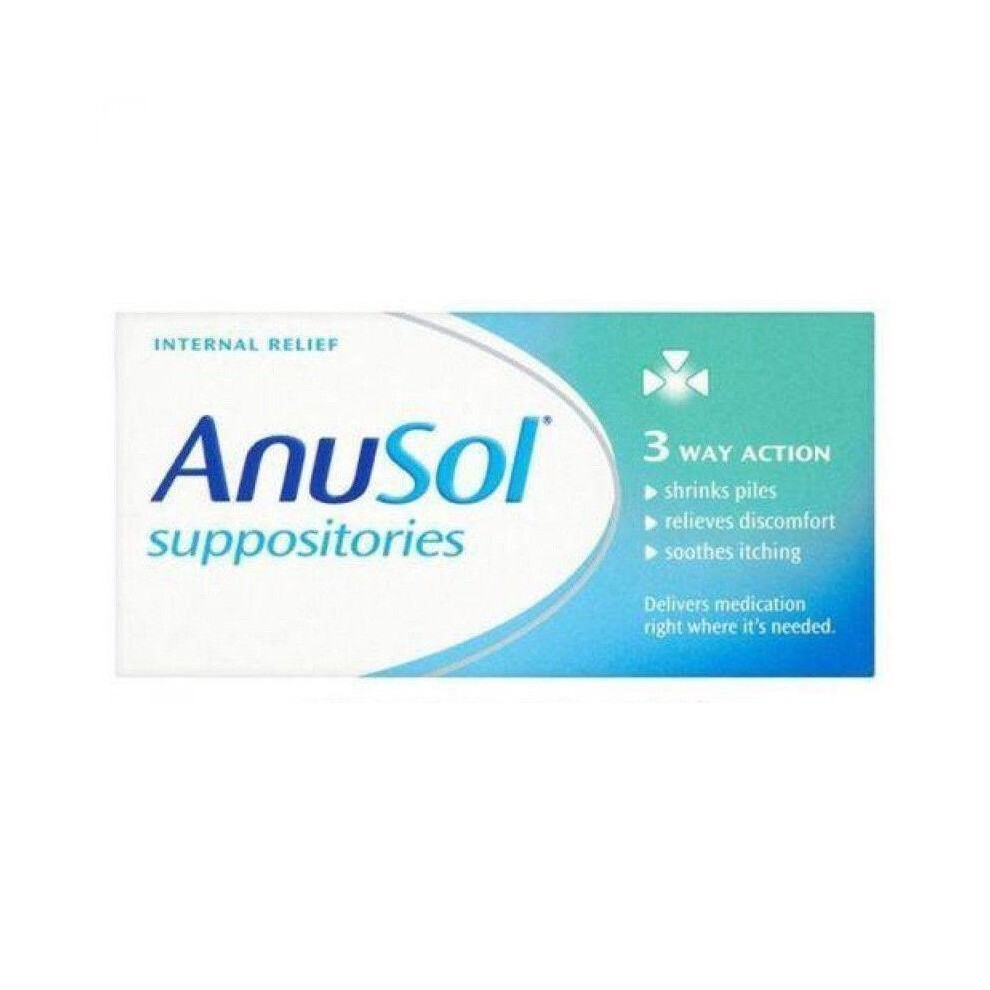 Anusol 24 Suppositories Triple Action Internal Relief X 3 Packs