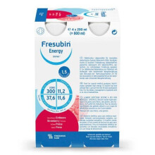 Fresubin Energy Strawberry ( 4 x 200ml) - Bulk Buy Savings - 4 x 200ml