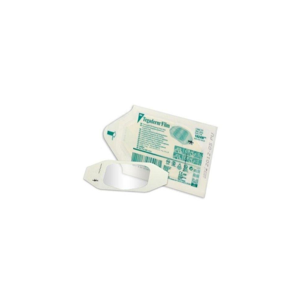 TEGADERM FILM Dressings 6cm x 7cm 3M x 50 - Tattoo/Burns/Wounds/Abrasions 1624W (50)