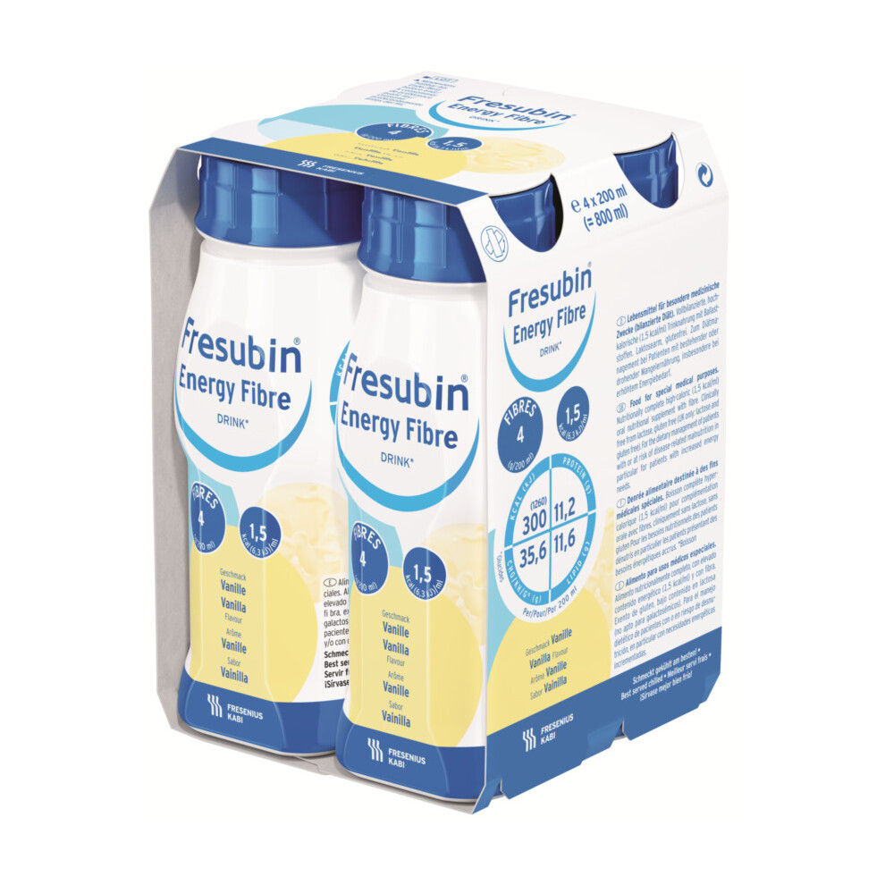 Fresenius Fresubin Energy Fibre Vanilla (4 X 200Ml) - 4 X 200Ml
