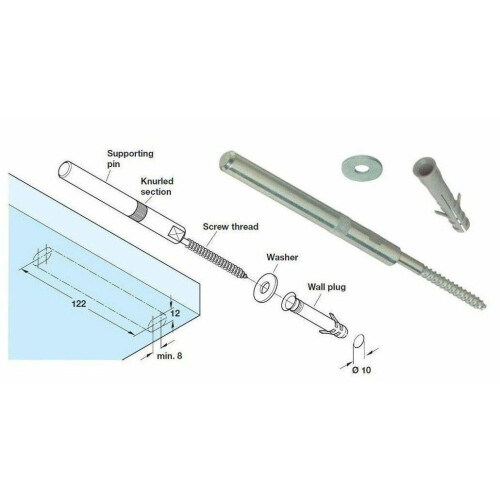 (1) Floating Hidden Concealed Shelf Support Bracket