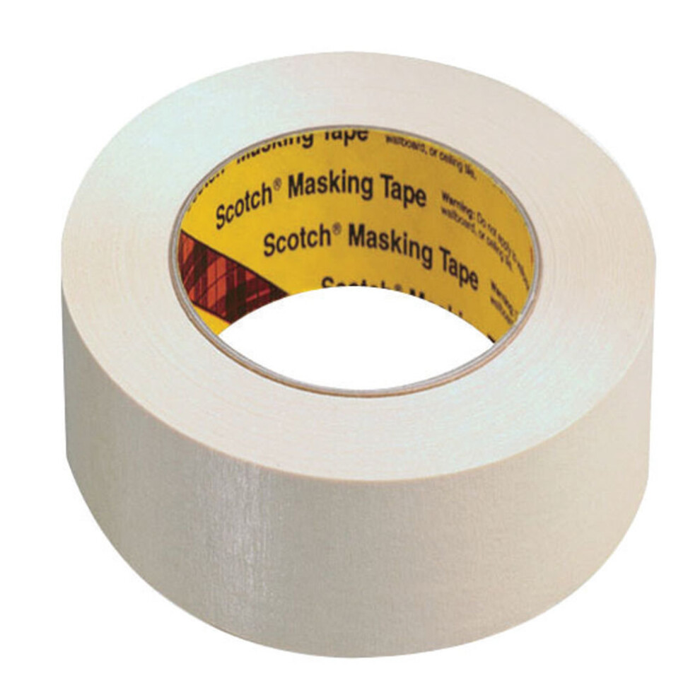 Scotch White 48mmx50m Masking Tape Pack of 6 201E48I 3M83154