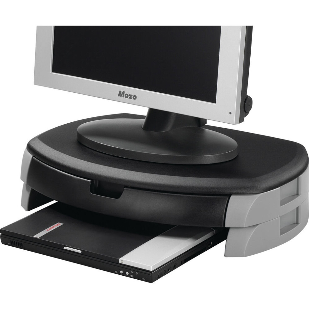 Q-Connect Monitor/Printer Stand Kf20081 Kf20081 Black/Grey 5705831200814
