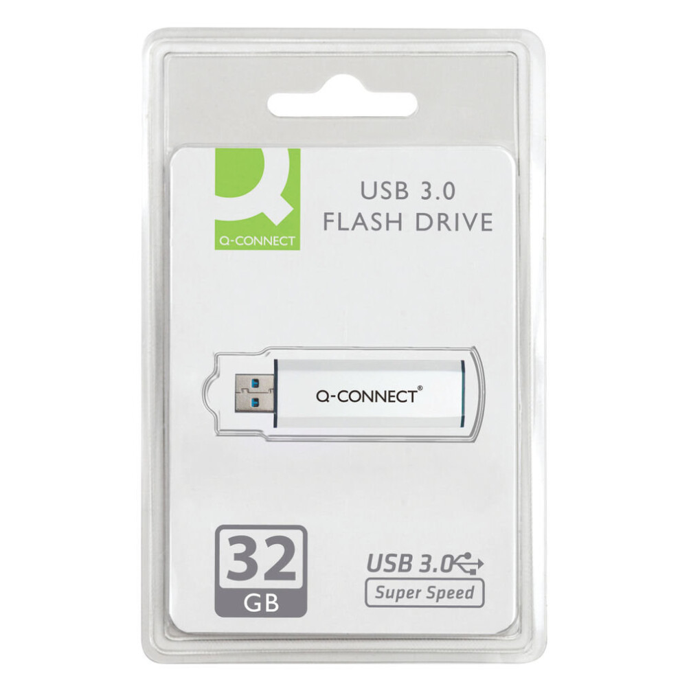 Q-Connect  Usb 3.0 Slider 32Gb Flash Drive Silver/Black  - Image 4