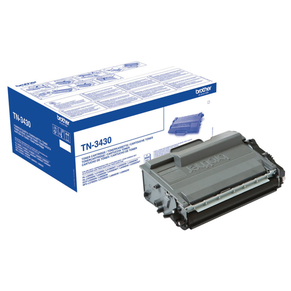 Brother Black Standard yield Toner TN3430 Page yield 3000 BA75564
