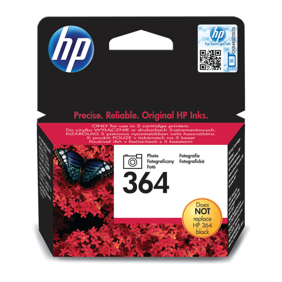 HP 364 Photo Black Inkjet Cartridge CB317EE HPCB317EE