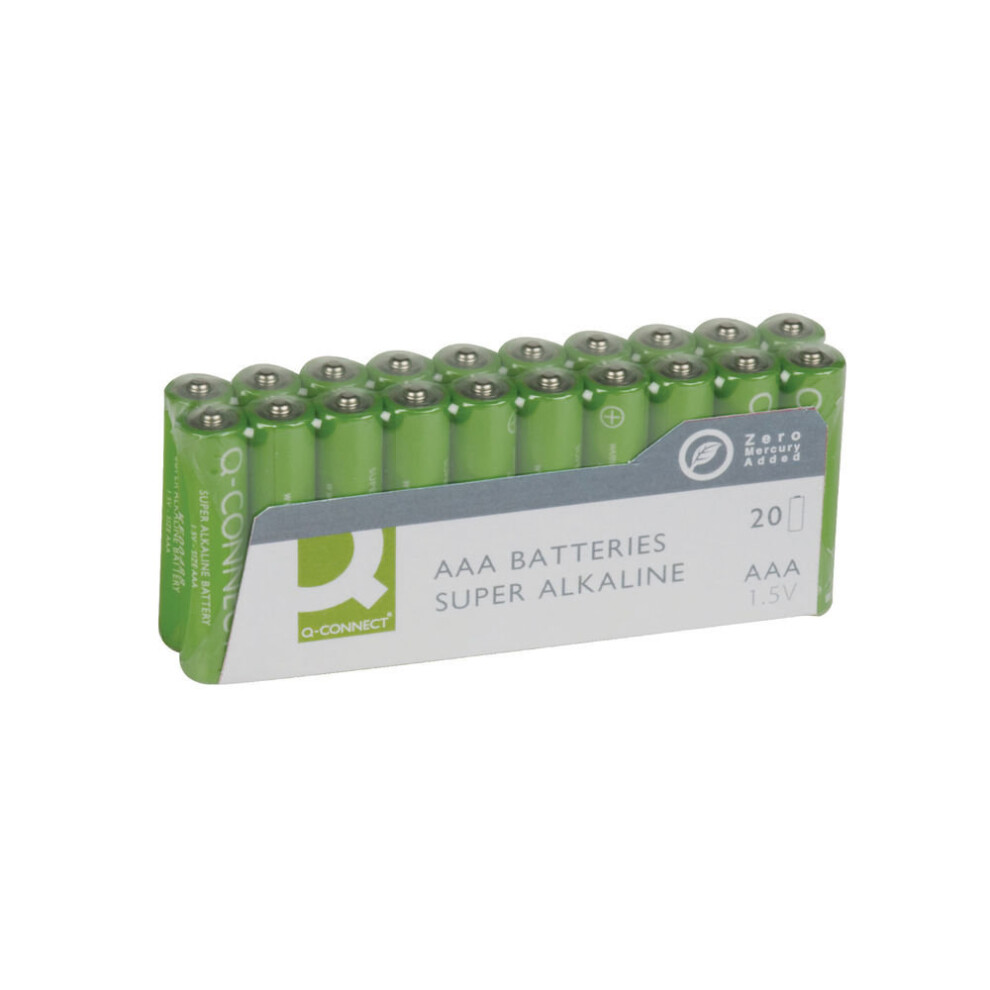 Q-Connect Aaa Battery Economy Pack Of 20 Kf10849 5705831108493