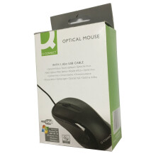 Q-Connect Black Scroll Wheel Mouse KF04368 KF04368