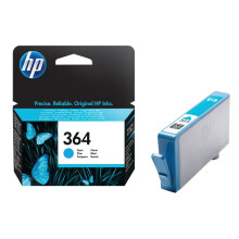 HP 364 Cyan Inkjet Cartridge Standard Yield 300 Page Capacity CB318EE HPCB318EE