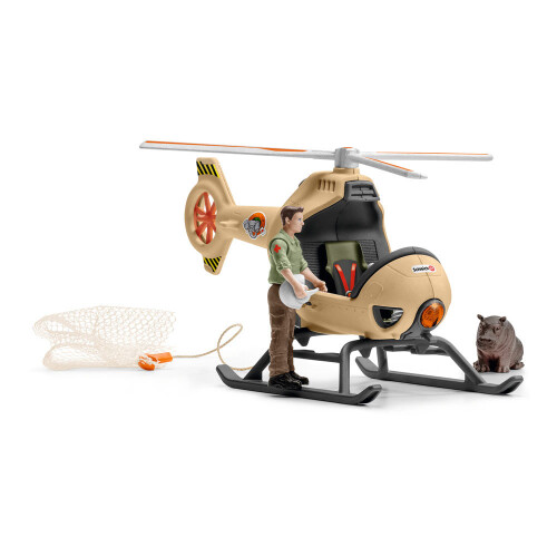 Schleich Schleich Wild Life Animal Rescue Helicopter With Toy Figures & Accessories 42476 1