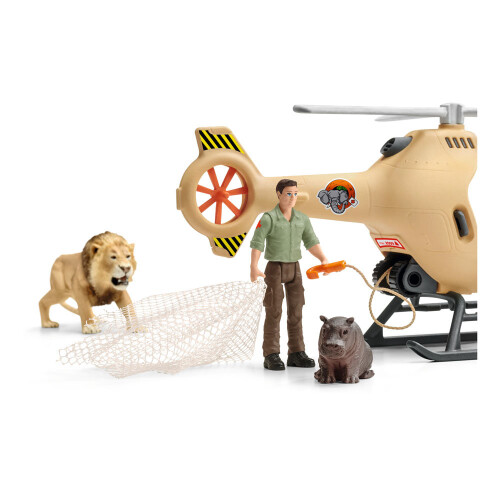 Schleich Schleich Wild Life Animal Rescue Helicopter With Toy Figures & Accessories 42476 2