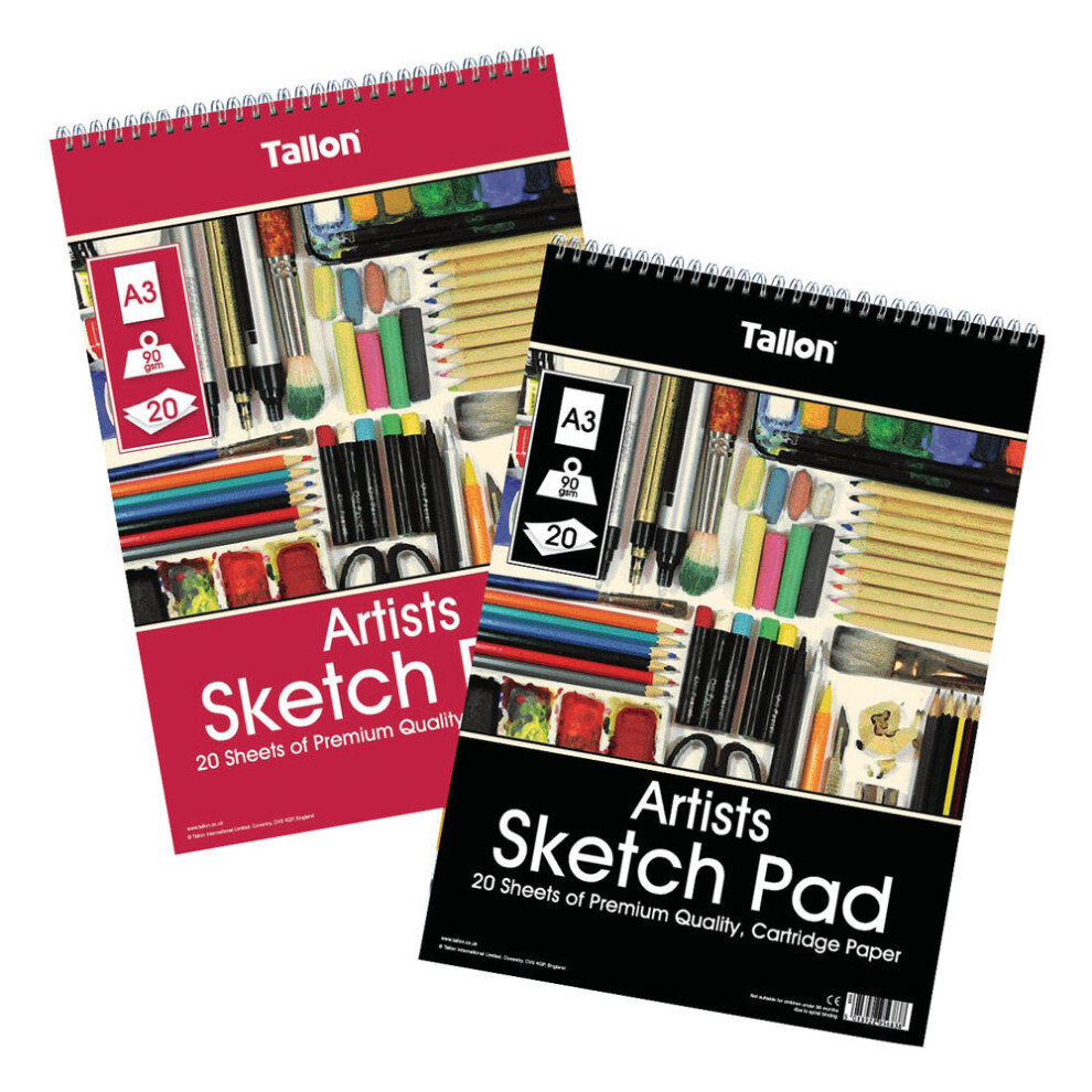 Tallon Artist Sketch Pad 20 Sheet A3 Pack Of 6 TAL05683 TAL05683