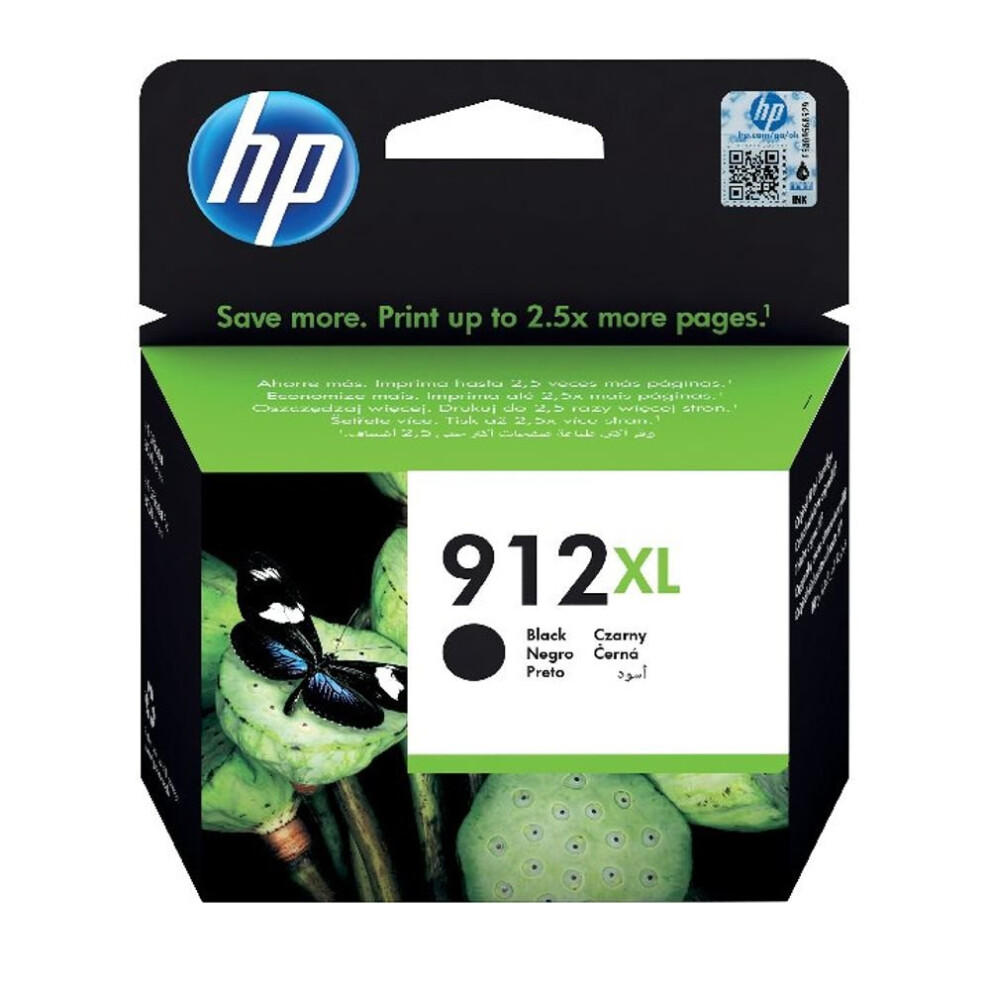 Hp 912XL High Yield Ink Cartridge 9.9Ml 3Yl84ae Hp3yl84ae Black 192545867009