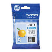 Cartucho de tinta original Brother LC3211C - Cian - para DCP-J572, DCP-J772, DCP-J774, MFC-J890, MFC-J895