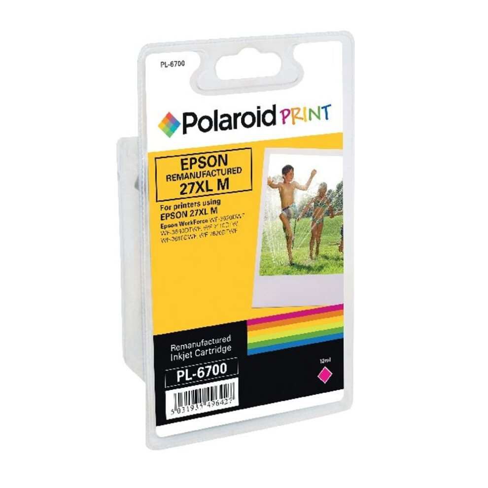 Remanufactured Polaroid Epson 27XL Inkjet Cartridge Magenta T271340-COMP PL PO271340