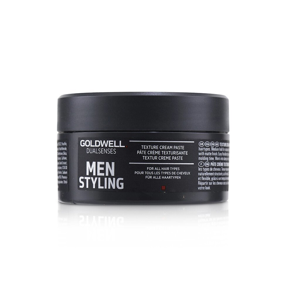 Goldwell Cream,Clear Dual Senses Men Styling Texture Cream Paste - Lightweight, Medium Hold, Matte Finish - All Hair Types (100Ml/3.3Oz)