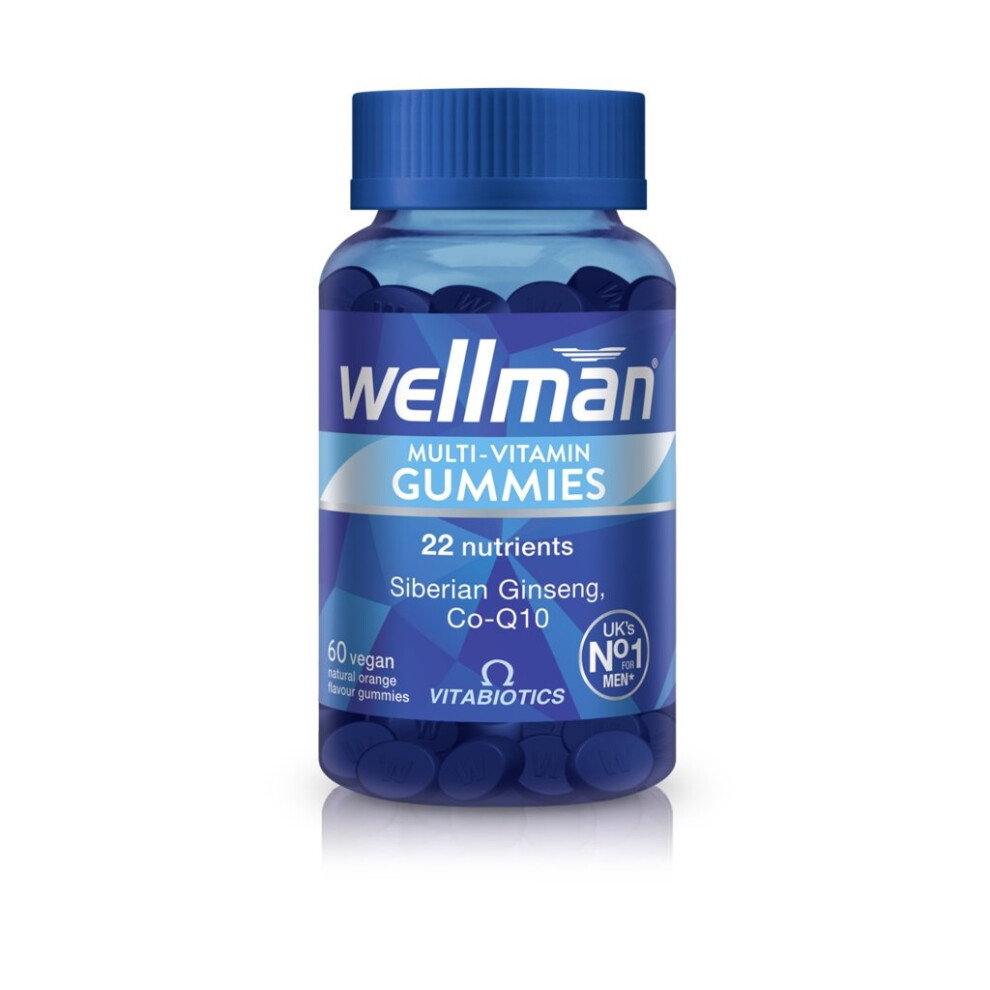 Vitabiotics Wellman Multivitamin 60 Vegan Gummies