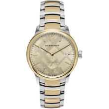NEW BURBERRY Classic Gold Patterned Dial Mens Watch BU10011 UK SELLER WARRANTY